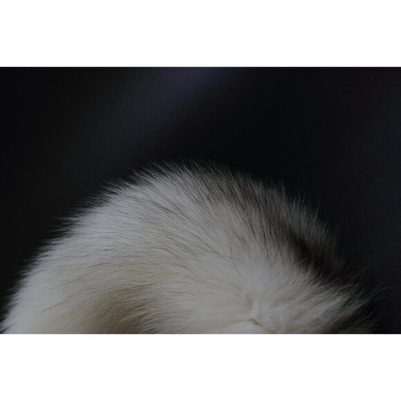 ⚡White Supper and Fox Tail Handbag Accessories Key Chain Ring Hook Tassels - Picture 4 of 7
